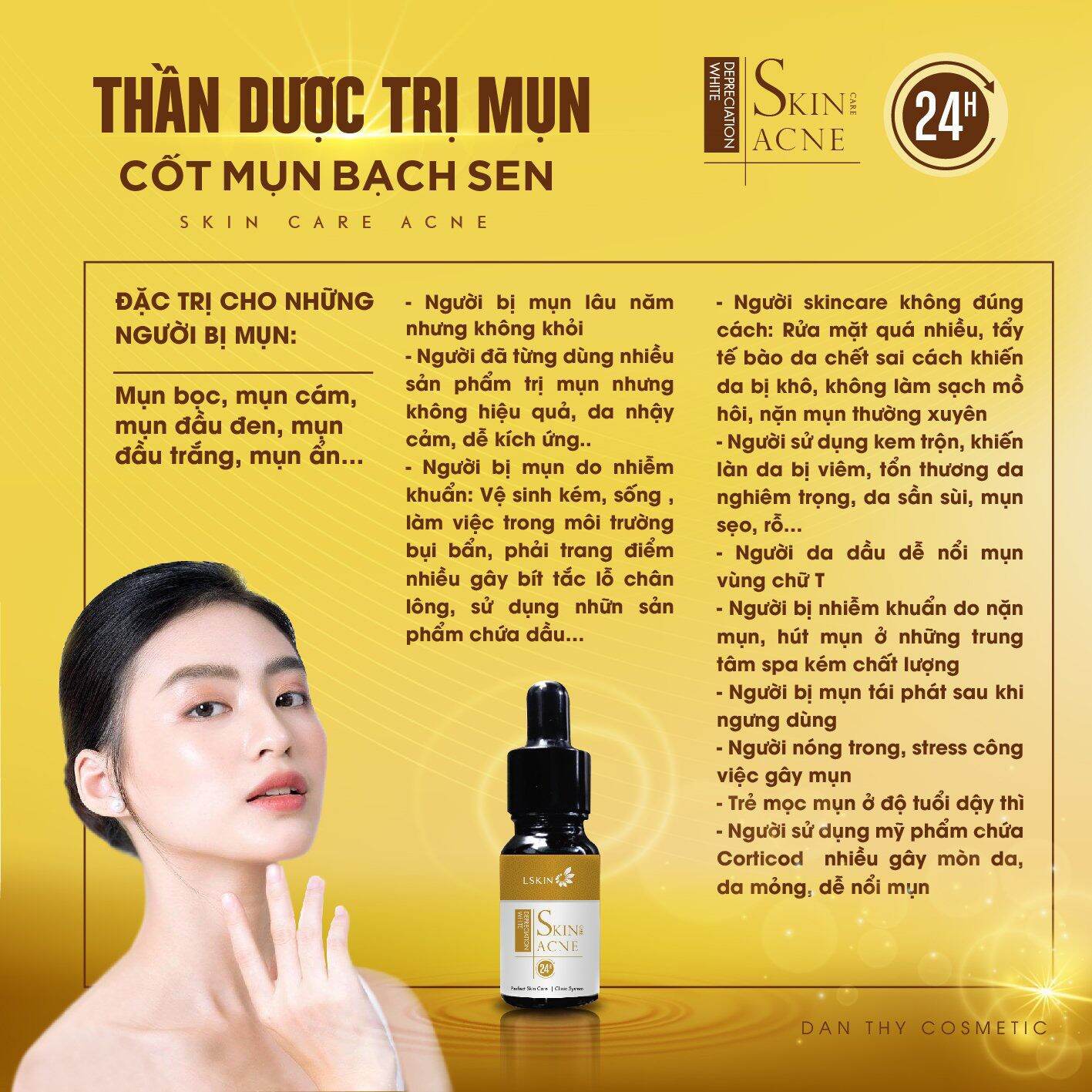 Cốt mụn Bạch Sen - Skin Care Acne