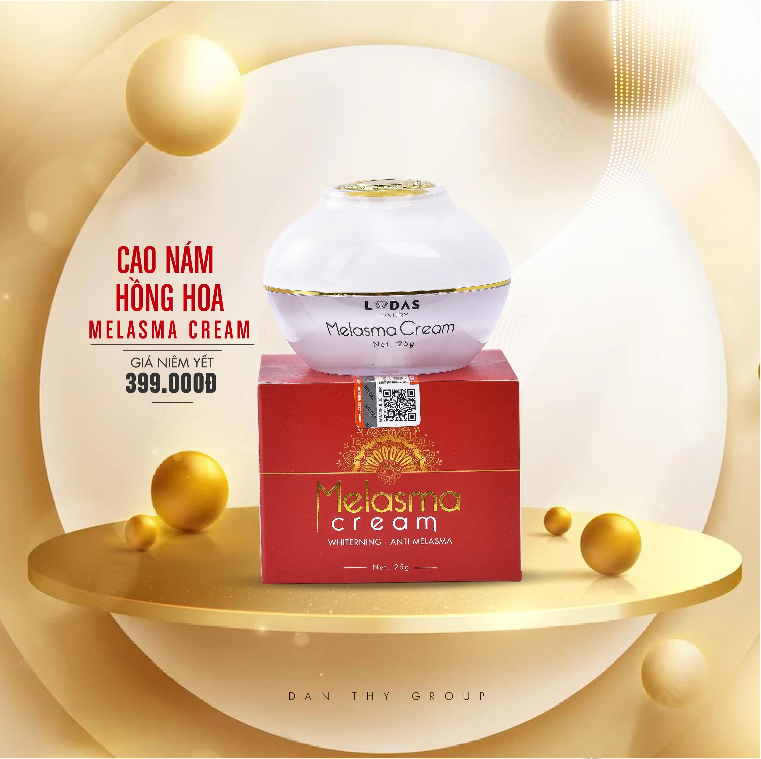 Cao nám Hồng Hoa - Melama Cream