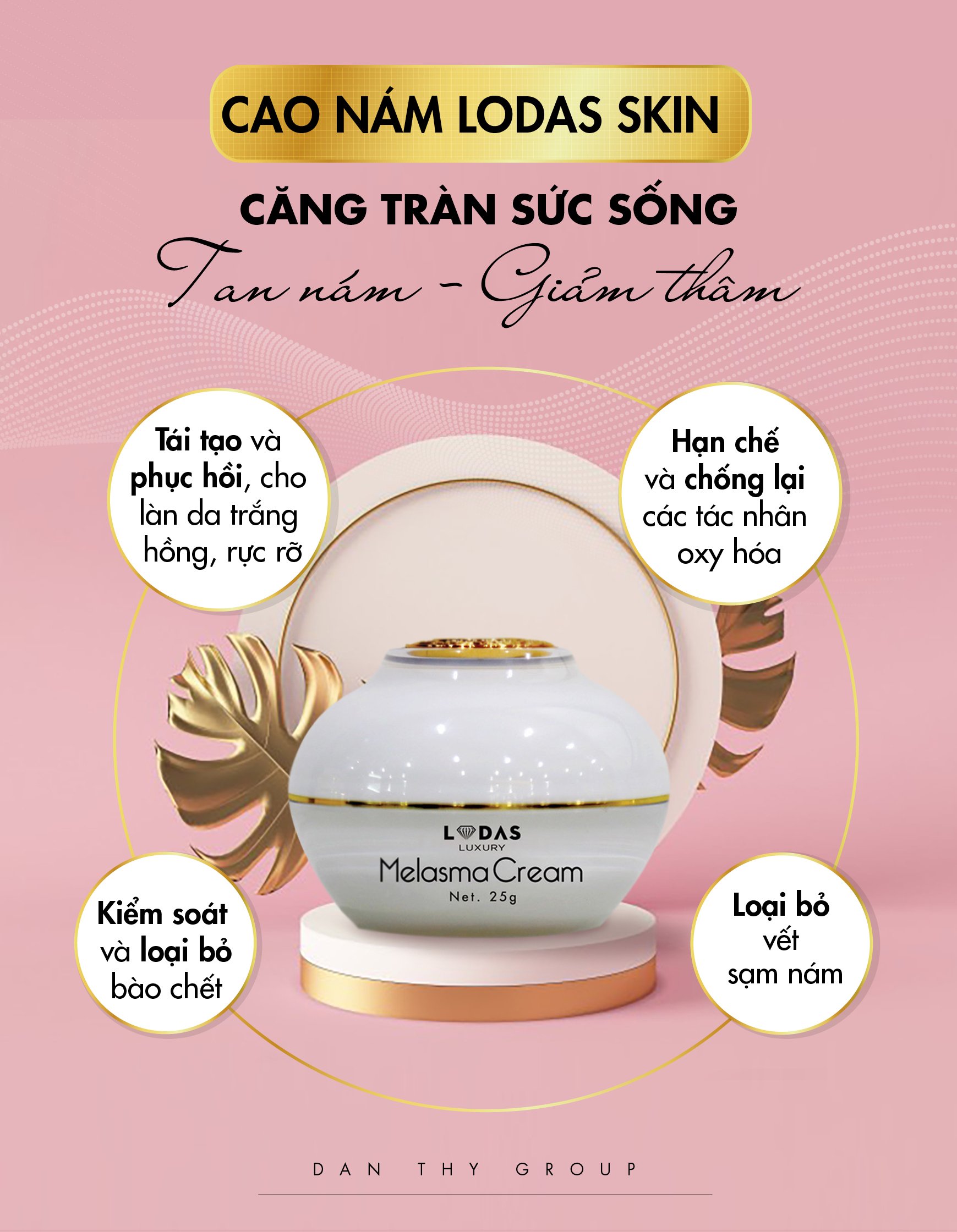 Cao nám Hồng Hoa - Melama Cream